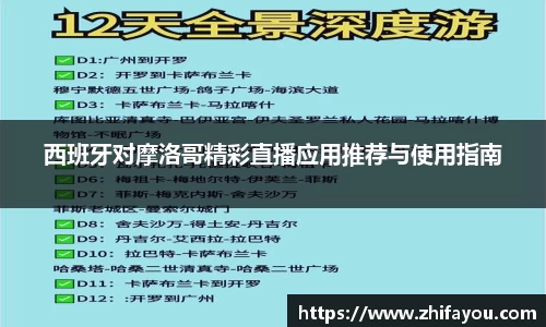 西班牙对摩洛哥精彩直播应用推荐与使用指南