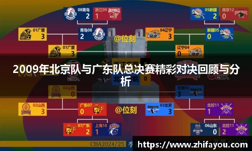 2009年北京队与广东队总决赛精彩对决回顾与分析