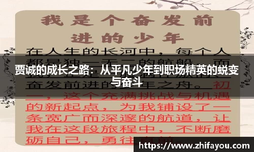 贾诚的成长之路：从平凡少年到职场精英的蜕变与奋斗